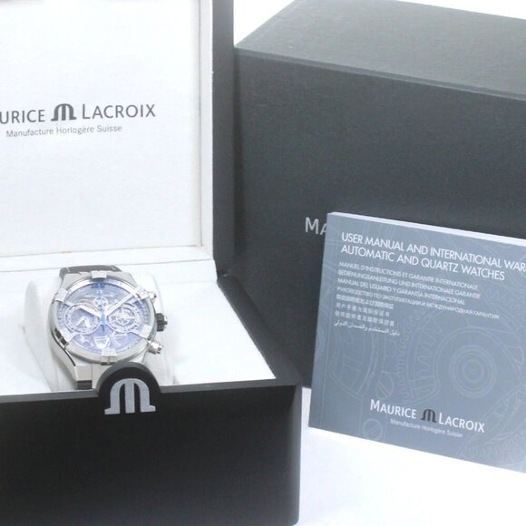 MAURICE LACROIX icon AI6098-SS001-0901- Chronograph Automatic Men's Watch_862975 - Picture 2 of 7